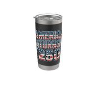 America Turns 250 Drapeau américain patriotique 1776 2026 Liberté Gobelet isotherme en acier inoxydable double paroi