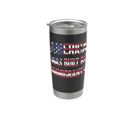 AMERICA WAS BUILT BY IMMIGRANTS - Droits des réfugiés Gobelet isotherme en acier inoxydable double paroi
