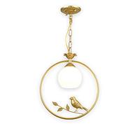 Américain Rétro Salon Salle À Manger Étude Nakajima Lustre À Tête Unique Chambre Chevet Oiseau Décoration Créative Pendentif Lumière Personnalité Loft Fer Forgé Luminaires Intérieur