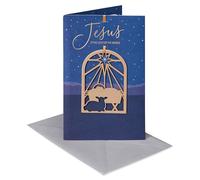 American Greetings Carte de Noël religieuse avec ornement souvenir (The Blessings of This Holy Season)