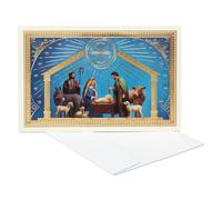 American Greetings Lot de 14 cartes de Noël religieuses dans une boîte avec enveloppes, crèche de la Nativité et Nouvel An béni