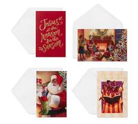 American Greetings Lot de 24 cartes de Noël afro-américaines avec enveloppes, motifs traditionnels et religieux