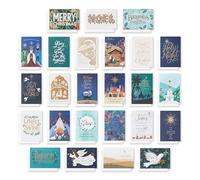 American Greetings Lot de 25 cartes de Noël religieuses avec enveloppes, motifs traditionnels