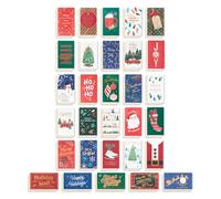 American Greetings Lot de 30 cartes de Noël avec enveloppes, porte-cartes, motifs de Noël traditionnels