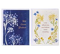 American Greetings Lot de 32 cartes de remerciement de condoléances inspirées de la nature