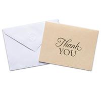 American Greetings Lot de 50 cartes de remerciement avec enveloppes - Marron