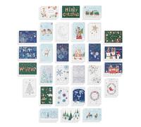 American Greetings Turnowsky Lot de 30 cartes de Noël avec enveloppes Motif Noël d'hiver