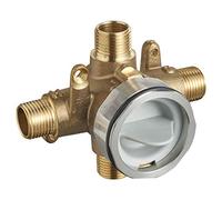 American Standard RU101SS Flash Robinet de douche brut avec entrées et sorties universelles avec butées de tournevis, brut