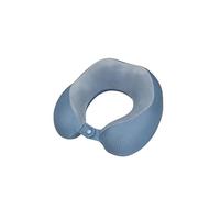 American Tourister – Coussin de voyage Stone Blue – Mousse à mémoire ergonomique, 30 cm, Bleu