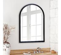 Americanflat Miroir arqué Noir encadré de 50,8 x 76,2 cm - Miroir Mural arqué pour Salle de Bain, Salon, entrée et Miroir pour Chambre à Coucher - Miroir incurvé