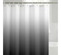 Americanflat Rideau de Douche Long imperméable avec œillets métalliques durables et 12 Crochets Gris dégradé 180 x 188 cm