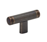Amerock | Bouton d'armoire de cuisine | Bronze huilé | 67 mm | Bronx | 1 lot | Quincaillerie pour meubles | Bouton de tiroir de salle de bain | Poignée de tiroir de commode | Tirette d'armoire