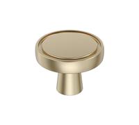 Amerock BP36857BBZ | Destine Bouton d'armoire à champagne doré de 35 mm de diamètre | Quincaillerie d'armoire de cuisine | Quincaillerie pour meubles | Poignée de tiroir