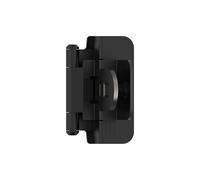 Amerock BPR8700FB | Charnière d'armoire | 10 mm | Double démontable | Noir mat | Charnière de porte d'armoire de cuisine | 1 paire/lot de 2 | Matériel fonctionnel