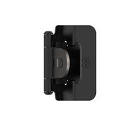 Amerock BPR8704FB | Charnière d'armoire, Verin Meuble, Quincaillerie | 1/2'' (13 mm) double démontable | Noir mat | Charnière de porte d'armoire de cuisine | 1 paire/lot de 2 | Matériel fonctionnel