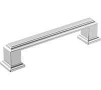 Amerock | Poignée d'armoire | Chrome poli | 96 mm de centre à centre | Nommer | 1 lot | Poignée de tiroir | Poignée d'armoire | Quincaillerie d'armoire
