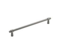 Amerock | Poignée d'armoire | Nickel satiné | 224 mm de centre à centre | Destine | 1 lot | Poignée de tiroir | Poignée d'armoire | Quincaillerie d'armoire