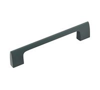 Amerock | Poignée d'armoire | Noir mat | 128 mm de centre à centre | Riva | 1 lot | Poignée de tiroir | Quincaillerie d'armoire
