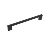 Amerock | Poignée d'armoire | Noir mat | 224 mm de centre à centre | Versa | 1 lot | Poignée de tiroir | Poignée d'armoire | Quincaillerie d'armoire