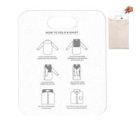 Amesor Planche À Dossiers Pour Chemises, Planche À Plier Le Linge, Aide Au Pliages Du Linge, Planche Pliante Pour Chemise, Planche Pliante Facile Et Rapide Pour Adultes Et Enfant, 30,5 × 25,3 CM