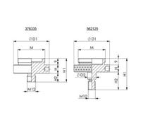 AMF AMF Goujon fileté DIN 6379 M24X100 Quantité:1