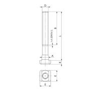 AMF AMF Tasseau en T Ebauche 10 mm Quantité:1