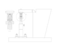 AMF AMF Vérin avec pied en aluminium 110 mm Quantité:1
