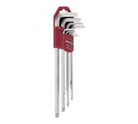 AMF Clés hexagonales AMF jeu de 9 clés 6KT SW1-10mm extra longues avec support Ku. Quantité:1