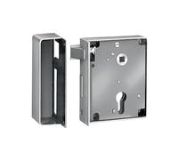 AMF Serrure à gâche 2ZW DIN gauche Distance 55,3mm Mandrin 60mm galvanisé - 10157