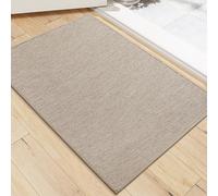 AMFUN 40 * 60cm Paillasson Interieur Entree Antidérapant, Tapis Entree Interieur, Envers en Caoutchouc Antidérapant, Absorbe l'eau et Ramasse la Saleté pour Entrée, Intérieur, Cuisine(Kaki)