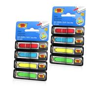 AMFUN Lot de 2 Marque-Pages Étroits, 416PCS Bandes d'Indexation en Film, 4 Couleurs, Index Marqueurs Adhésifs pour Surligner, Marquer ou Codifier des Informations (Rouge/Bleu/Jaune/Vert)