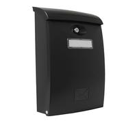 AMIG 18816 Boîte aux Lettres d'extérieur Modèle 7 en Plastique Haute résistance - Couleur Noire - Dimensions 34,5 x 20,5 x 10,5 cm