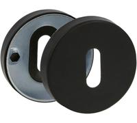 Amig - 23886 | Rosace de clé 4RX | Ø53 mm | Acier inoxydable | Noir (Lot de 5)