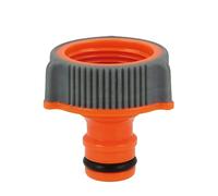 Amig - Adaptateur Pour Robinet De Tuyau 3/4" | Raccord Rapide Et Facile Pour Tuyaux D'Eau | Résistant Au Gel Et Aux Uv | Plastique Abs Et Caoutchouc | Orange Et Gris
