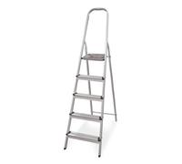 Amig - Amig - Échelle Pliable 5 marches de 8 cm de Largeur - Escabeau Antidérapant avec Poignée - Légère, Stable et Résistante - Parfaite pour Les Tâches Domestiques et l'Usage Professionnel