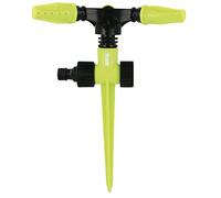 Amig - Arroseur Rotatif Avec 3 Buses | Pointes Pour L'Arrosage De La Pelouse | Ø200 x 230 mm | 3 Bras Rotatifs Et Raccord Rapide | Surface Jusqu'À 78,5 m² | Plastique Abs | Vert Pistache Et Noir