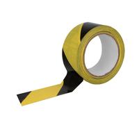 AMIG - Bande de balisage adhésive 523 - 50 mm x 30 m - PVC - Jaune/Noir
