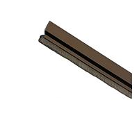 Amig - Bas de Porte à Visser en Aluminium | Économie d'Énergie | Anti-Insectes et Poussière | Adhésif Puissant | Pour Cabine de Douche et Support Étagère, Zingage, 1000 mm, Aluminium
