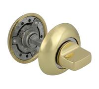 Amig - Béquille avec clé point Mod. 50R-KD | Combinaison cylindre condamnation | Laiton | Augmente la sécurité des portes d'entrée | Pour portes de 35 à 45 mm d'épaisseur | Rosace de Ø54 mm