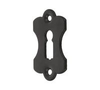 Amig - Bickey | 60 x 38 mm | Avec Trou Pour Serrures À Mortaise | Idéal Pour Fixation Sur Tiroirs, Armoires, Coffres Et Portes De Meubles | Acier Noir