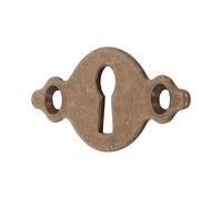 Amig - Bickey | Horizontal Et Lisse | 26 x 67 x 1,5 mm | Avec Trou Pour Serrure À Mortaise | Idéal Pour Fixer Sur Tiroirs, Armoires, Coffres Et Portes De Meubles | Acier Aspect Cuir