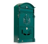 Amig - Boîte aux Lettres extérieure de Style Classique | Casier Postal pour Murs, Murs ou clôtures | 40,5 x 25,5 x 8,5 cm | Aluminium | Comprend des vis | Couleur Vert
