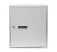 Amig - Boîte aux Lettres intérieure - Boîte aux Lettres Murale/Porte - Installation Murale ou sur Porte; Résistante; Design Simple - 40 x 36 x 10 cm; Ouverture 5 x 31,5 cm - Acier - Blanc