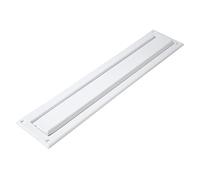 Amig Boîte aux lettres | pour murs ou portes intérieurs et extérieurs | Porte-lettres en acier inoxydable | 342 x 73 mm | Ouverture 246 x 48 mm | Blanc