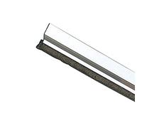 Amig - Boudin de Porte Adhésif Brosse en Aluminium | Économie d'Énergie | Anti-Insectes et Poussière | Installation Facile | Qualité Durable, Zingage, 1000 mm, Aluminium