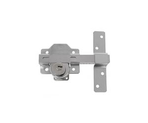 Amig - Boulon de recouvrement en acier pour portes | Avec cylindre de sécurité rond | 88 x 153 mm, cylindre intérieur 34 mm et extérieur : 70 mm | Comprend 5 clés à points | Acier chromé brillant