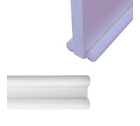 Amig - Bourlet en Mousse Isolante pour sous Les Portes | Double Rouleau | Empêche l'entrée de Froid, de poussière ou d'insectes sous la Porte | Blanc | Polyéthylène