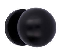 Amig - Bouton de porte intérieur décoratif - usage résidentiel, transit domestique moyen - Ø70 mm - acier inoxydable 18/8 - finition noire - Mod. 56