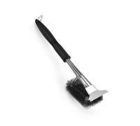 Amig - Brosse de Nettoyage pour Barbecue 2 en 1 AM36 - Fils en Acier et en Acier Inoxydable - Poignée en polypropylène - 40 x 5 cm - pour grilles et barbecues