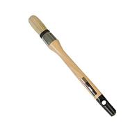 Amig - Brosse pressée à Poils purs et synthétiques | Ø 25 mm | Usage général | Finition optimale | avec Virole en Acier Inoxydable et Manche en Bois Verni